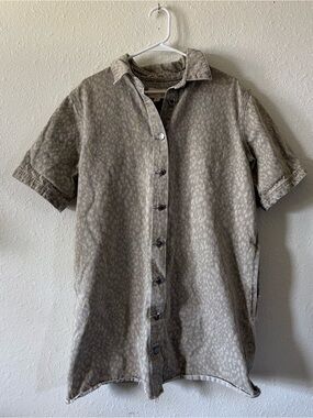 universal thread short-sleeve denim dress